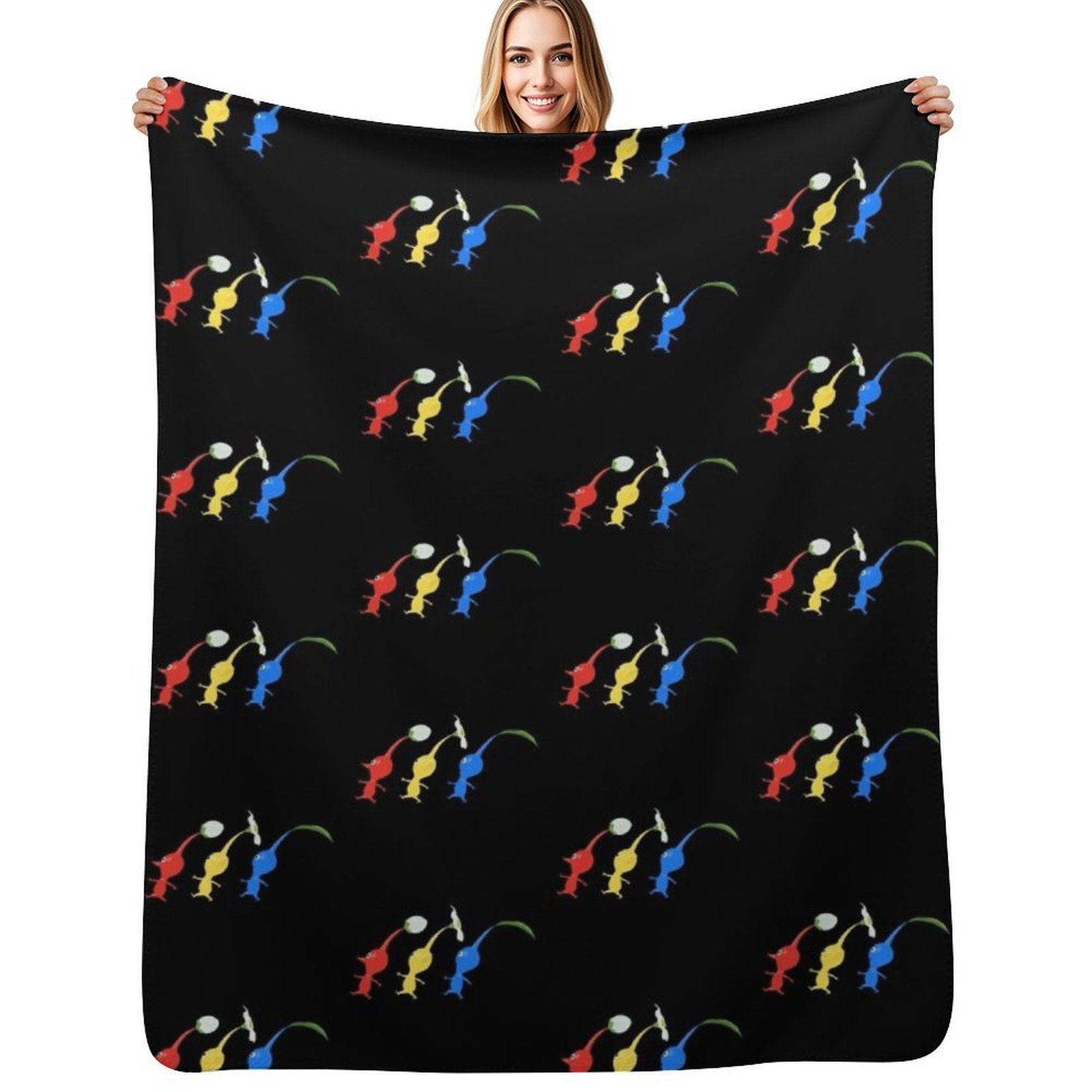 3 Pikmin Running Throw Blanket - огляд і ціна Anime Cosplay Idea