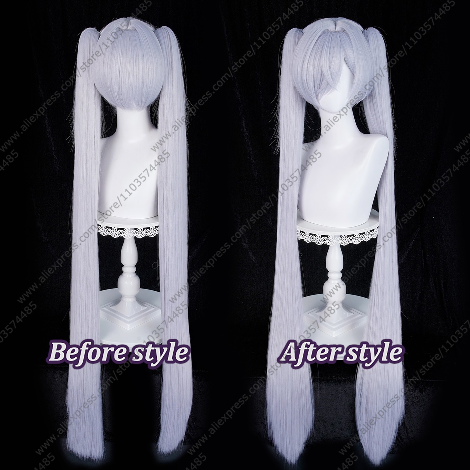 Anime Cinderella Cosplay Wigs  - огляд і ціна Anime Cosplay Blue Hair
